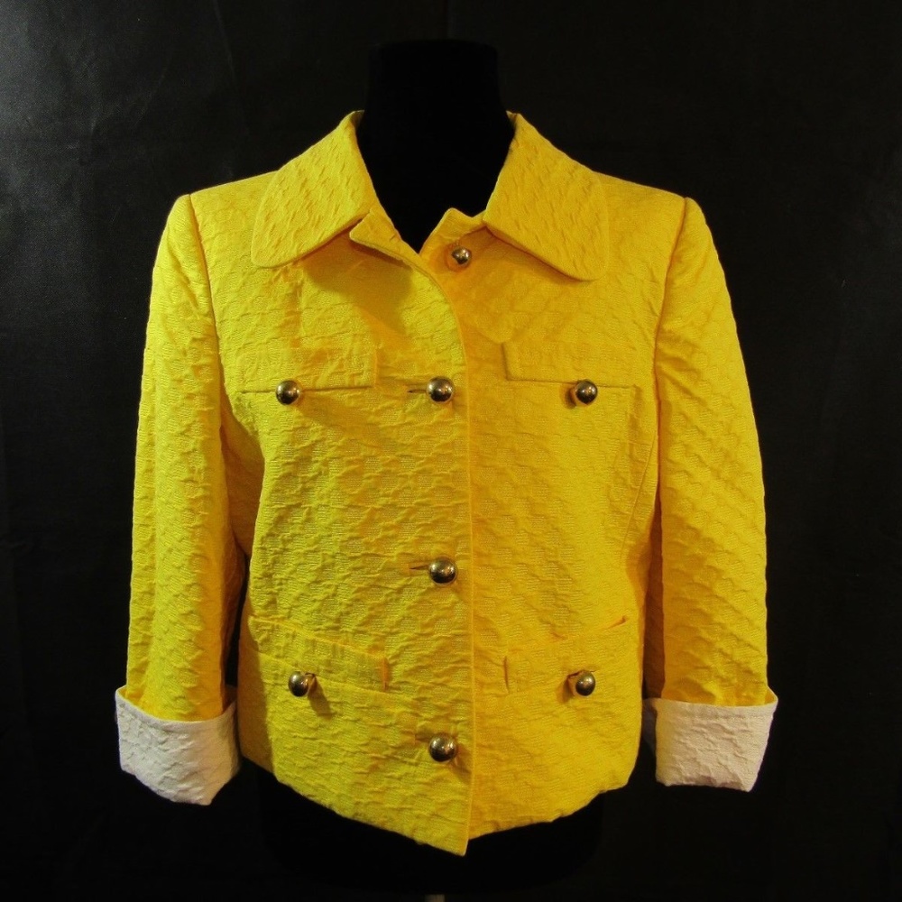 COUTURE COUTURE LOS ANGELES Yellow Crop Coat